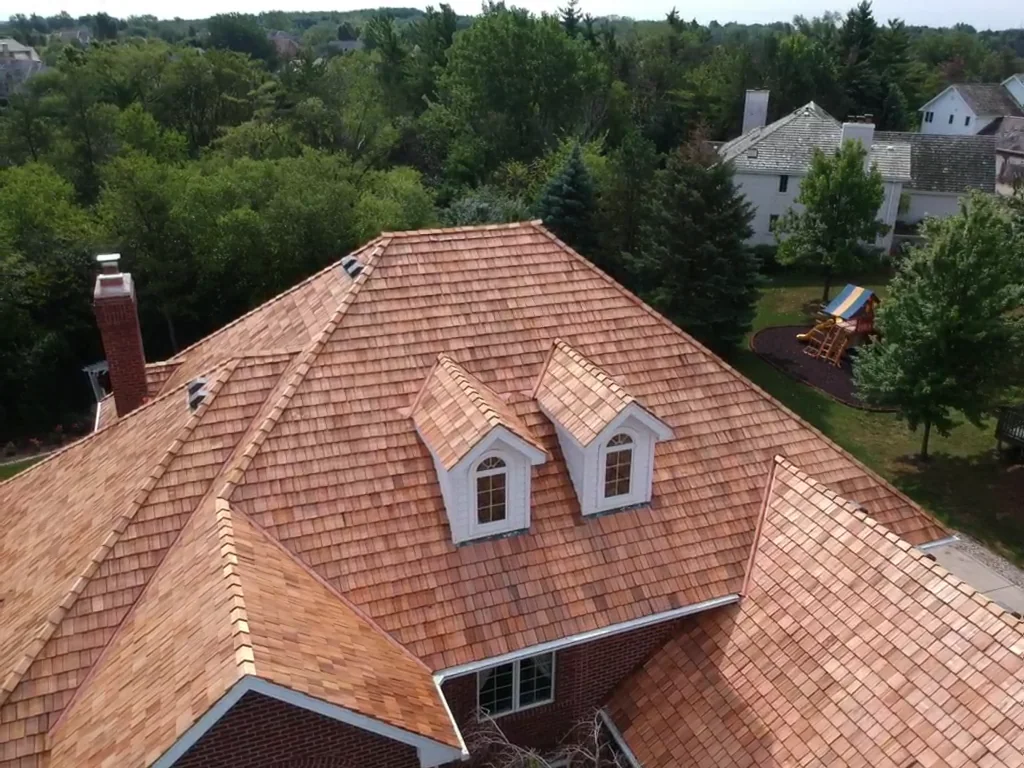 Cedar shake roof