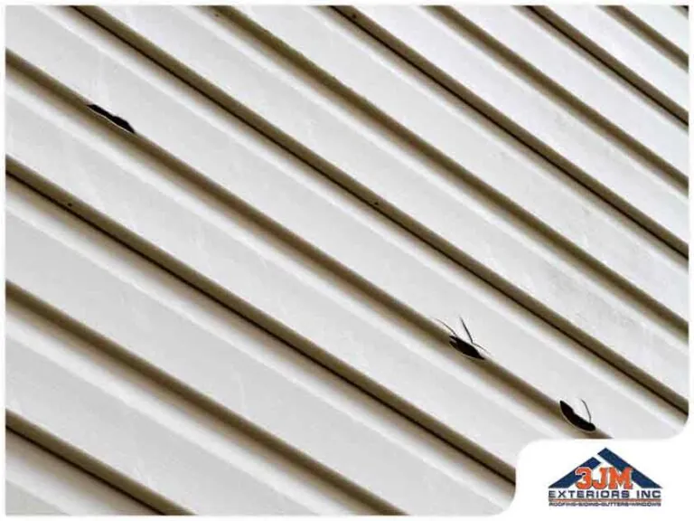 Storm damaged siding.
